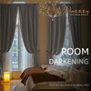 Lazzzy - Cortinas de terciopelo gris claro de 84 pulgadas