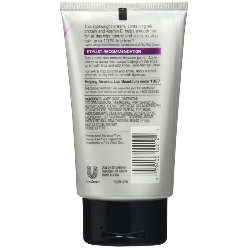 Suave Professionals Anti-Frizz Cream, Sleek - 3.5 oz