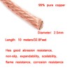 Braided Copper Wire Drain Cable Electric Stranded Round Bare Spiral