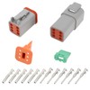 ECSiNG 1 Set 6-Pin Waterproof Electrical Connection Kit DT04-6P DT06-6S