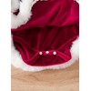 Loalirando Infant Girl Christmas Santa Costume Outfit Contrast Color Long