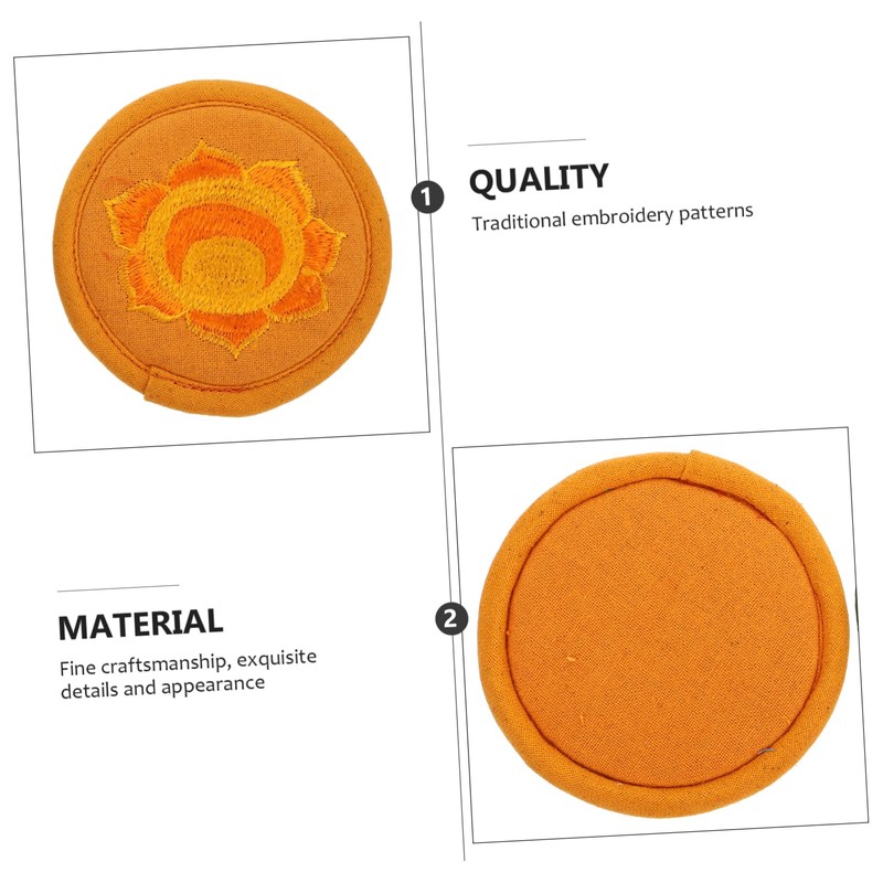 Kisangel Buddhist Bowl Pad Handmade Rounded Cushion for Sound Bowls