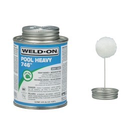Weld-On Pool Heavy 746 Gray - Pool PVC Gray Glue Adhesive (8 Oz)