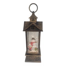 Snow Water Farol Navideño Muñeco Nieve Luz Led Musical Adornos Nevado