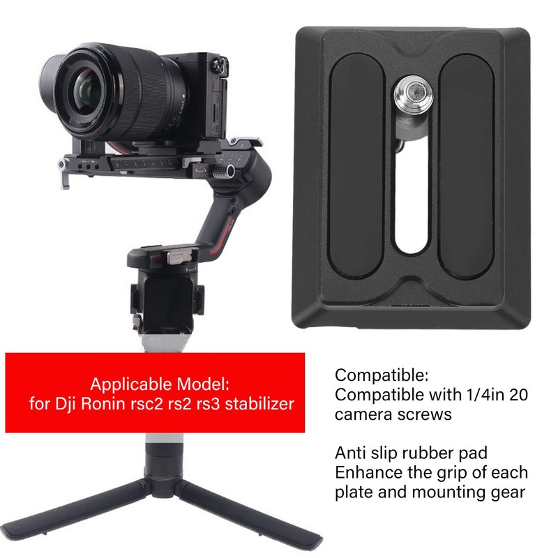 Stabilizer Camera Standard Tripod Head, Quick Release Plate Tripod Head,
