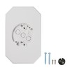 SDRZJX White Vinyl Siding Mounting Block with Built-in Electrical Box