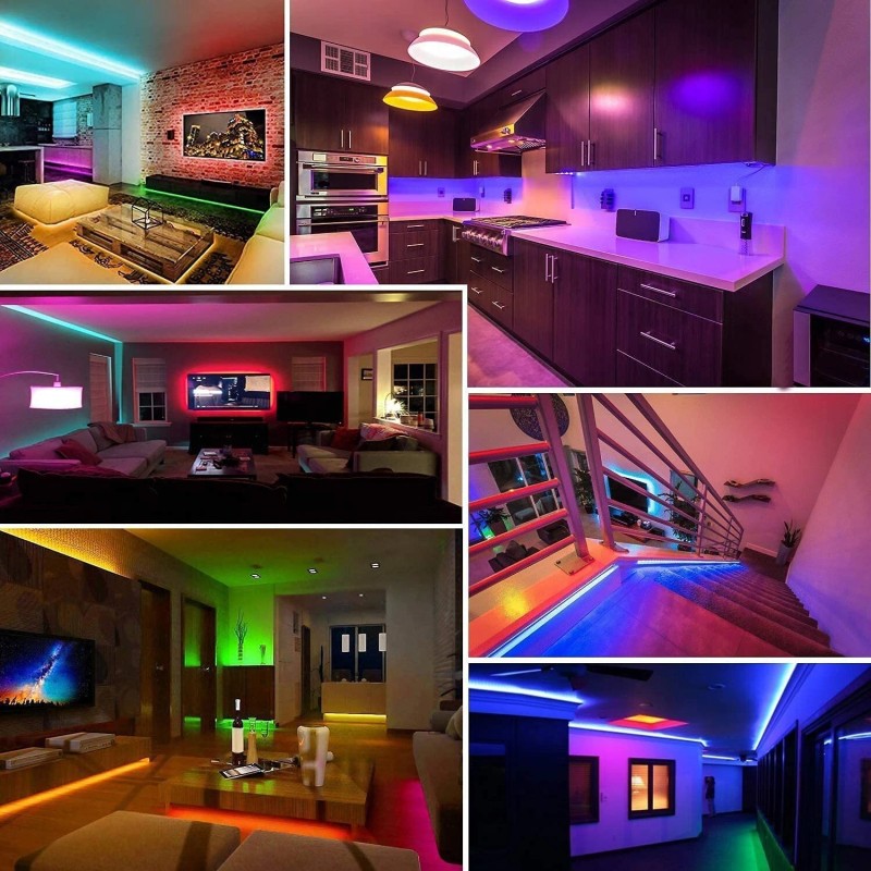 Keepsmile 50ft Led Lights for Bedroom, Bluetooth Smart APP Control