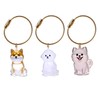 Pet Hair Storage Bottles, Pet Commemorative Keychains, Transparent Cat and