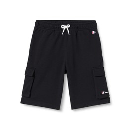 Champion Unisex Children's Legacy Icons B-Ultralight Spring Terry Cargo Shorts, black