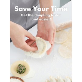 Geedel Dumpling Maker Cutter, Dumpling Maker Press Molds, Perfect Kitchen Tool Accessory for Hand pies, Dumplings, Ravioli