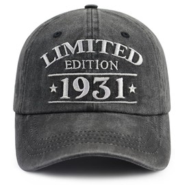XacaYuerp 94th Birthday Gifts for Women Men, Limited Edition 1931 Party Decorations Baseball Cap, Funny 94 Year Old Retirement Gifts for Dad Mom Grandpa Grandma