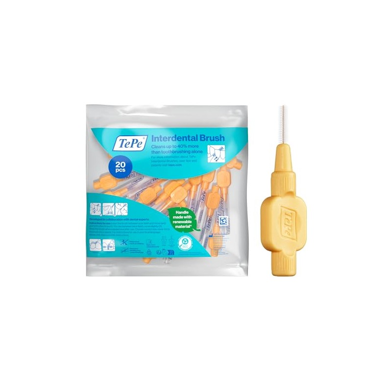 TePe Interdental Brush Extra Soft Orange 0.45mm ISO 1 Pack