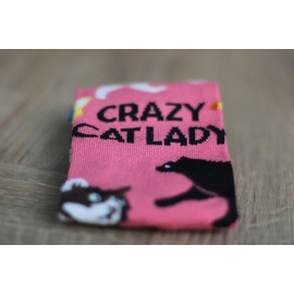 Sock Therapy Womens Novelty Socks Colorful Fun Comfortable Breathable | Great Gift - Crazy Cat Lady
