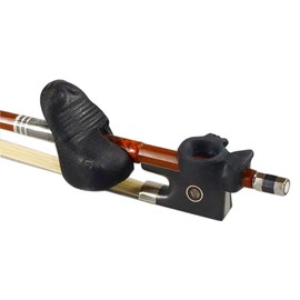 Jiayouy Violin Bow Grip Partner Frog Thumb Stabilizer and Fish Pinky Support Bow Hold Teaching Aid Accessory 2Pcs