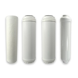 WaterSentinel WSFP-14 Filter Kit 5-Stage Reverse Osmosis Replacement Filter Kit With Granulated Activated Carbon Filters (4 Pack)