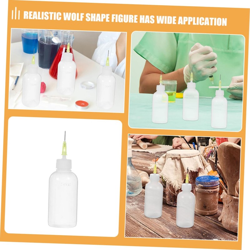 Ipetboom 12 Pcs Glue Dispensing Bottles with Needle Tips Squeeze