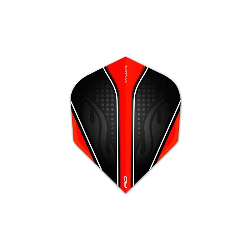 Hardcore Radical Black & Red Extra Thick Standard Dart Flights