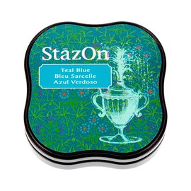 Tsukineko StazOn Midi Pad, Teal Blue