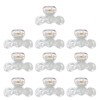 Pack Of 10 Clear Acrylic Hair Clips Hair Accessories Clear
