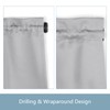 TYRON 2 Pack Screwed Sash Curtain Rod Adjustable 18-30 Inch,