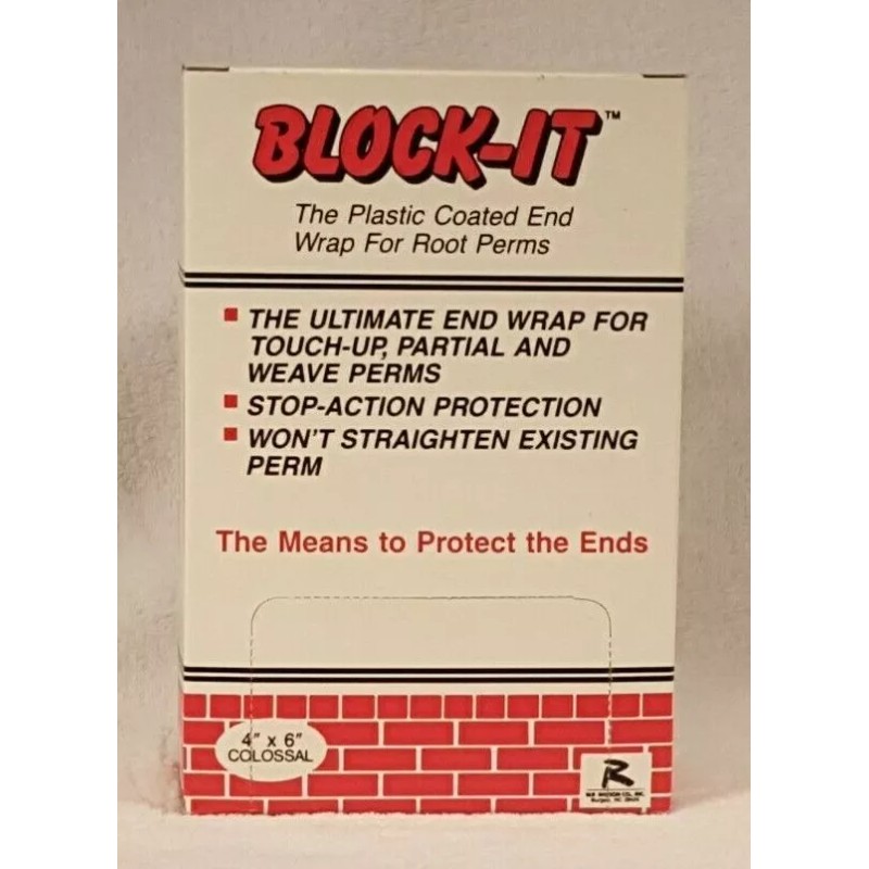 W,R, Rayson Co. Ink. BLOCK-IT Plastic Coated End Wrap Papers