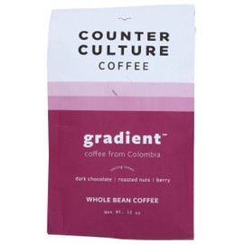 Counter Culture Coffee Gradient - Dark Roast, Kosher, Whole-Bean Colombian Coffee, 12 oz (1 Bag)