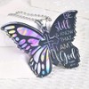 The Positive Christian Be Still and Know Butterfly Key Chain