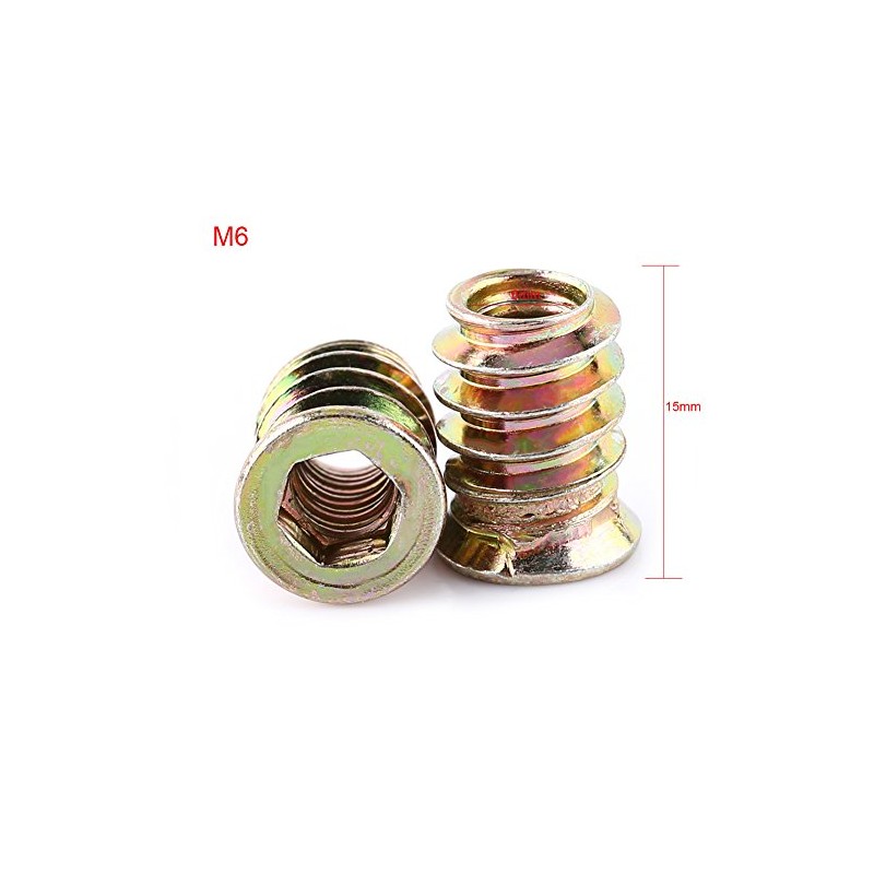 Ejoyous Pack of 20 Threaded Insert M6 M8 M10 Insert