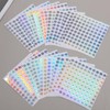 20 Sheets 1 to 1000 Round Reflective Laser Number Stickers,