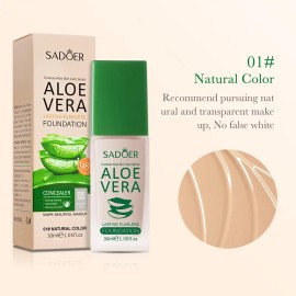 Hydrating Liquid Foundation - Smooth, Lightweight, Pore Concealing, Long-Lasting, Non-Caking, Suitable for All Skin Tones, Fresh & Natural Finish, Ivory & Natural Shades