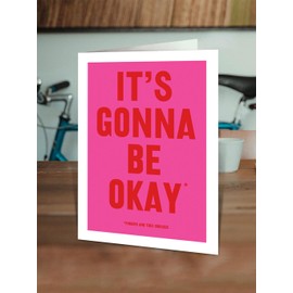 Brainbox Candy Thinking of You Funny Card - Real Hackney Dave - It's Gonna Be OK - Funny Funny Artistic Humor - For Him and Him Men Women Friends Lovers