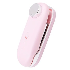 WANGCL 2 in 1 Mini Bag Sealer Portable Handheld Bag Vacuum Sealer Saver Machine Kitchen Gadget for Chip Bags Food Storage (Pink)