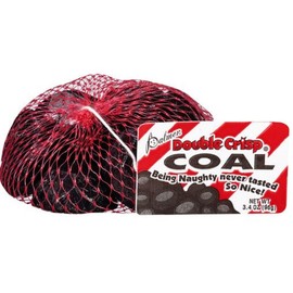 Bag of Coal - Palmer Double Crisp Chocolate Candy Coal - Case of 18 Bags, (3.4 Oz Each)
