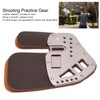 Leather Archery Finger Tab Protect Guard Recurve Bow Protector Shooting
