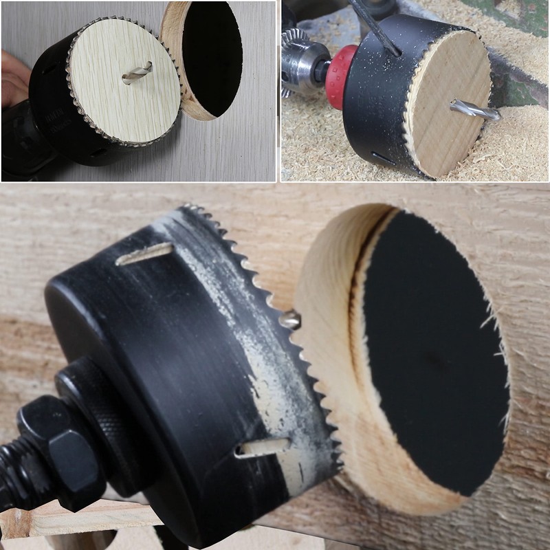 PLG2SUPT 8” HSS Bi Metal Hole Saw Cutter for Wood