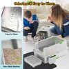 Enclosed Stainless Steel Cat Litter Box with Lid Extra Large