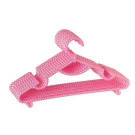 10 Pieces Plastic Heavy Duty Pink Pearl Hangers. Bride Hanger for Wedding Dress. Bridesmaid Hangers. Hanger for Shirt, Pants, Clothing, Coat, Bridal, Sweater and Home Decor. (PinkPH4)