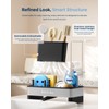 Nacial Kitchen Sink Caddy Organzier with High Brush Holder, Sponge