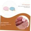 TEHAUX 60pcs Clock Pendants for Jewelry Crafting Cute Earring Accessories