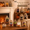 48 Bolsas de Arpillera para Halloween, 12 Diseños, Tamaño 10
