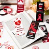 Haooryx Heart Disease Awareness Bookmarks - 120Pcs Wear Red for