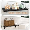 Clikuutory Black Wall Mounted High Gloss Folding Table 23.6" L