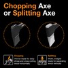 Fiskars X11 Splitting Axe Hatchet, 17" Tree Branch Cutter and