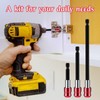 PEOVLVN 3 Pcs Drill Bit Extension, 60/100/150mm Long Drill Bit