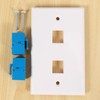 Hepzest 2-Pack 2 Port Ethernet Wall Plate, RJ45 Cat6 Female