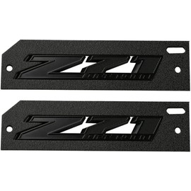 Aimoll 2pcs (Small Size) Z71 Off Road Emblems,3D Aolly Decal Emblems for GMC Chevy Silverado Sierra Suburban Colorado (All Black)