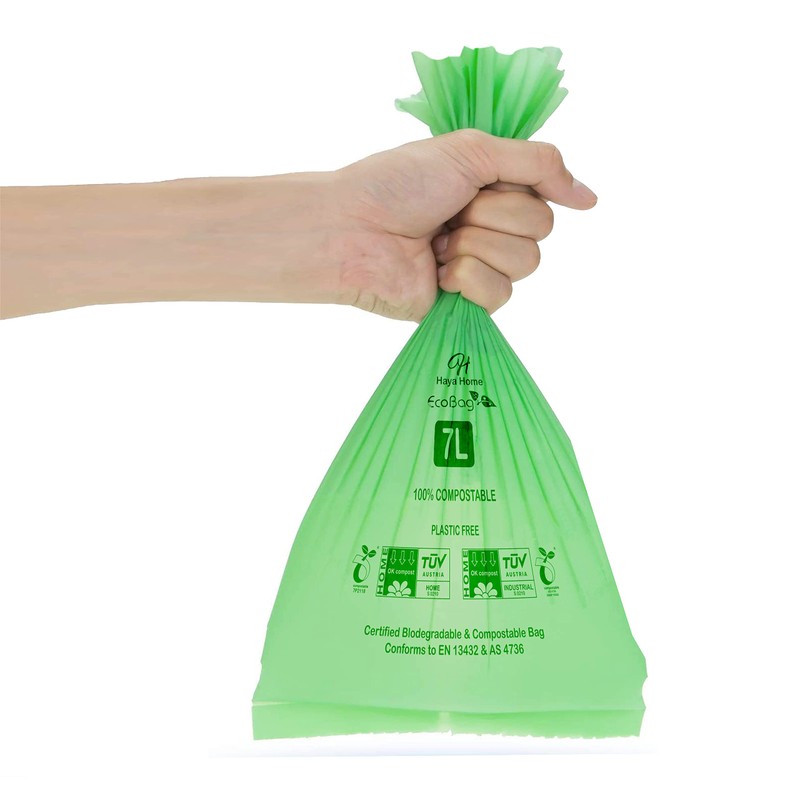 H Haya Home 6L-7L Eco Green 156 Compostable Biodegradable Food