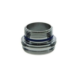 Neoperl 13 0410 5 Cache Adapter, Lead Free Brass Construction for Tom Thumb Size Cache, Male M16.5 x 1 Top Threads, Male 55/64"-27 Bottom Threads, Plastic