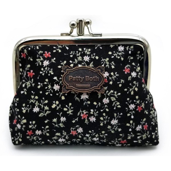 Patty Both Cute Classic Floral Exquisite Buckle Coin Purse