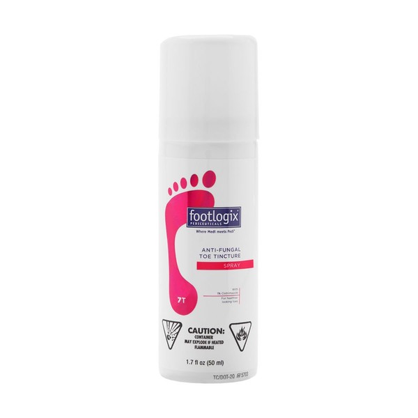 FOOTLOGIX Anti-Fungal Toe Tincture Spray, 1.7 Fl Oz (Pack of 1)